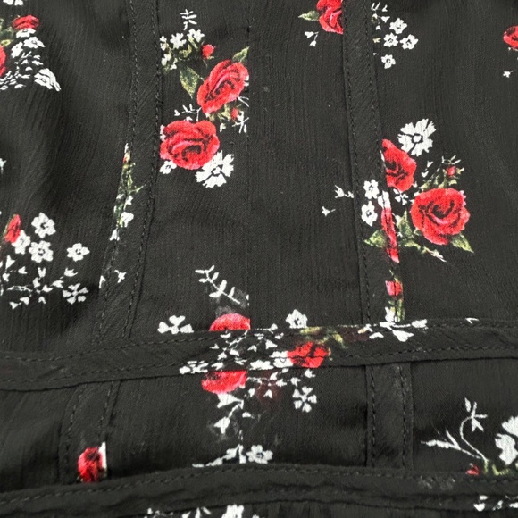 Torrid Women Y2K Plus Size Floral Chiffon Sophie Babydoll Peplum Cami Top Size 0 - Picture 4 of 12